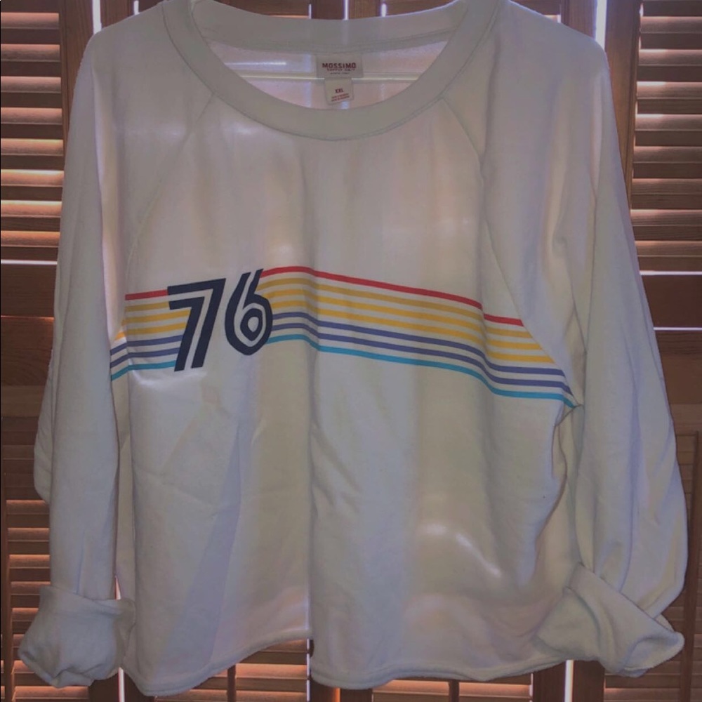 retro cropped crew neck